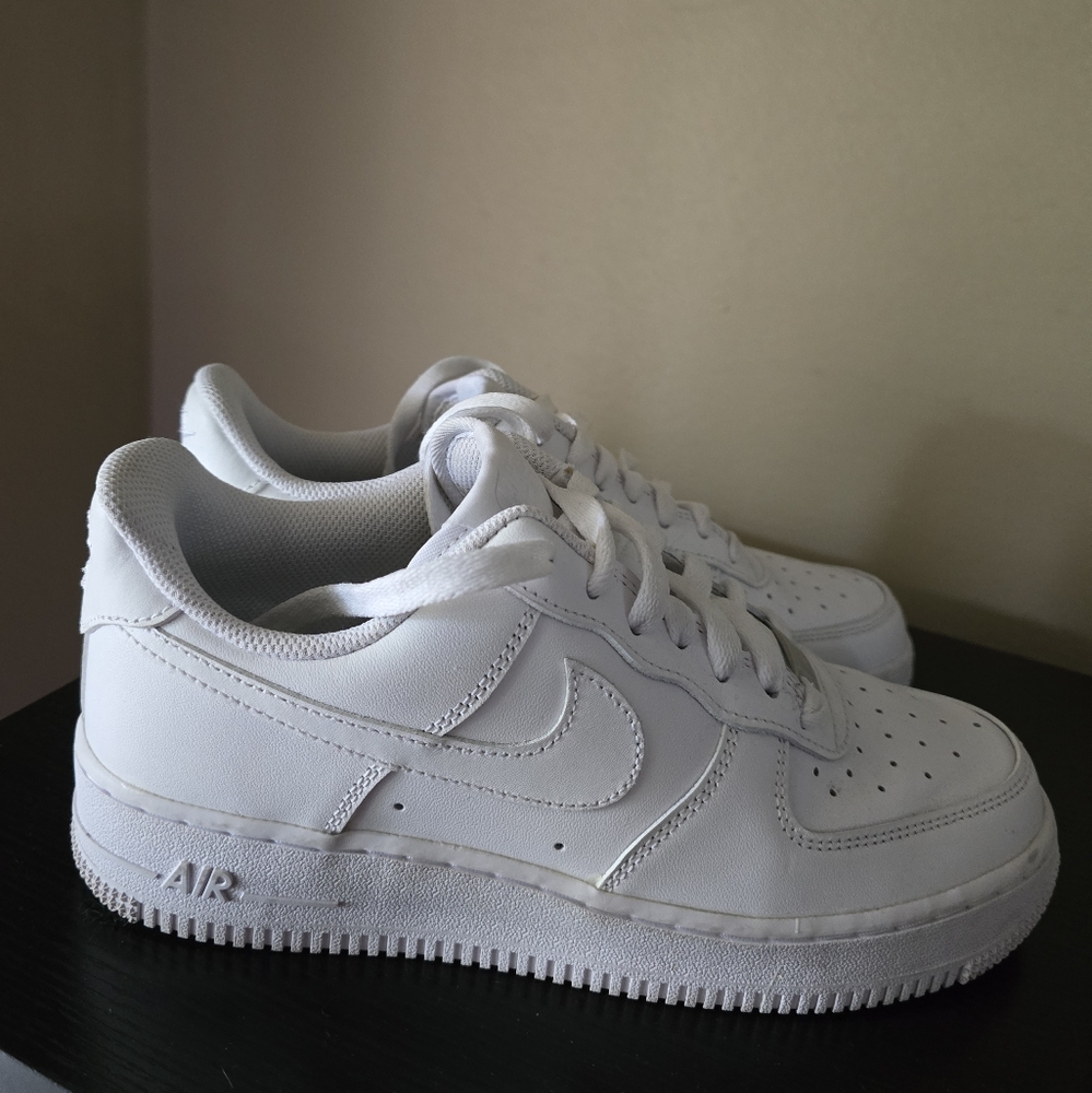 Womens Nike Air Force 1 All-White Sneakers